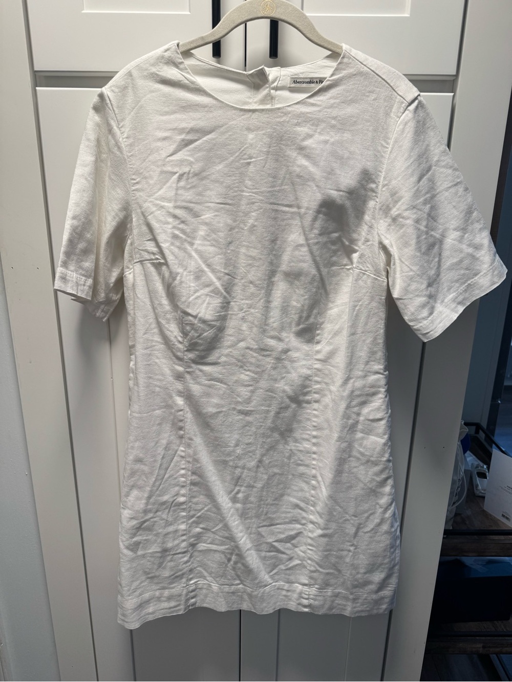 Abercrombie white linen dress